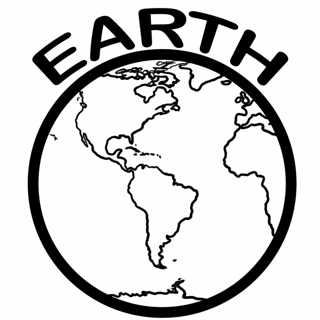 Free printable earth coloring pages for kids