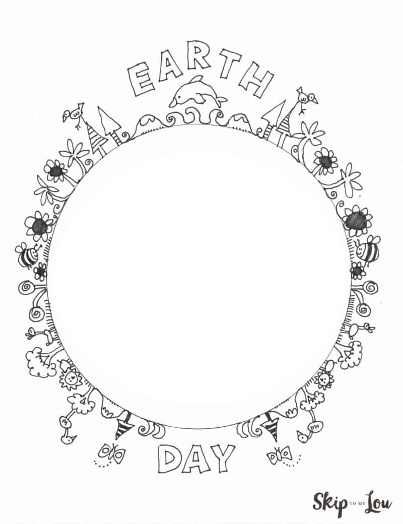 Earth day coloring pages free printables skip to my lou