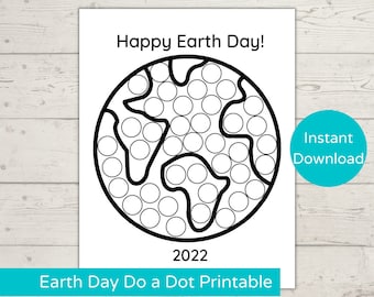 Earth day dot marker printable do a dot printable earth day activity earth day dot art dot marker activity