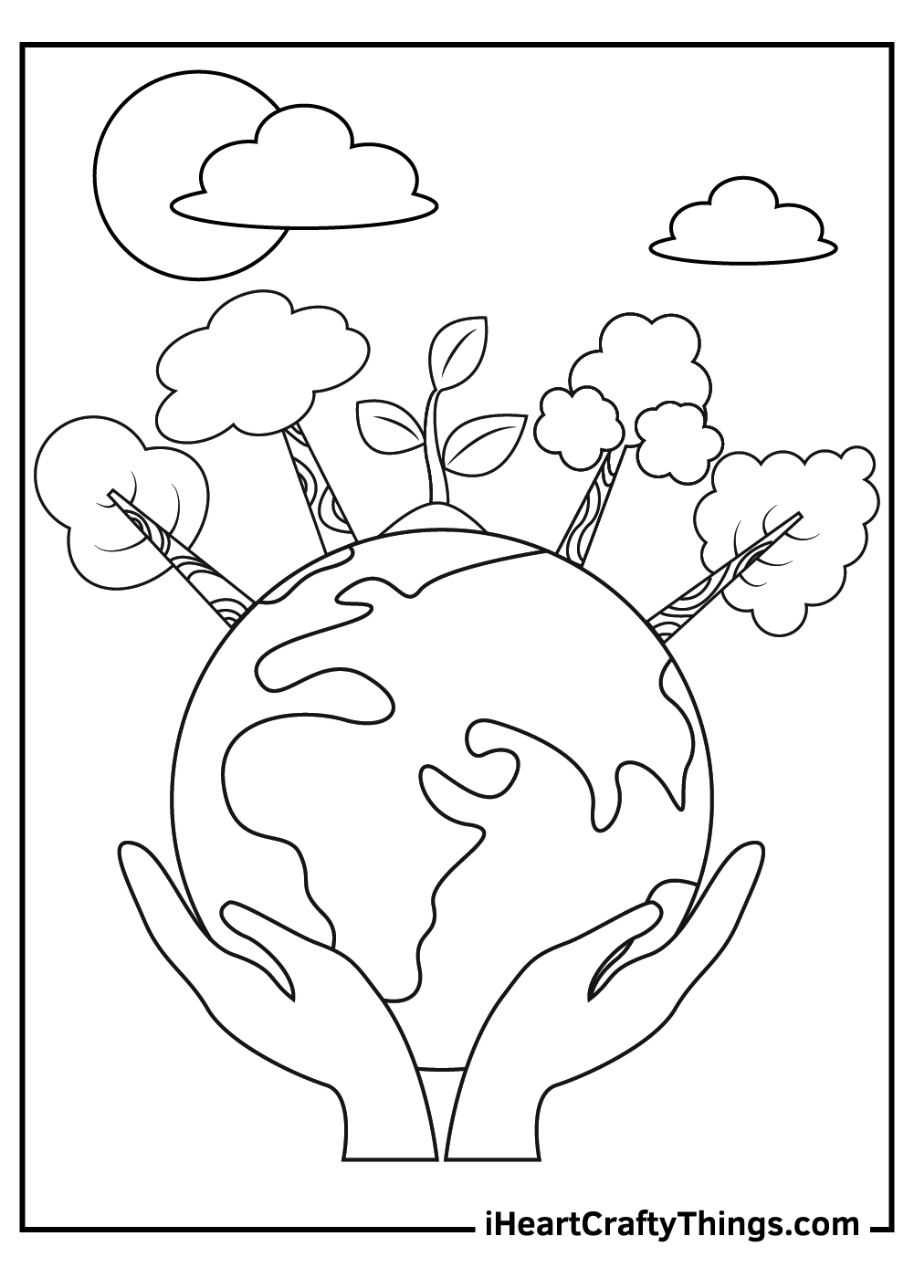 Earth day coloring pages free printables