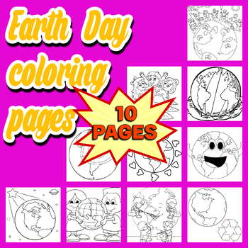 Earth day activity for kids maze and word search coloring pages story