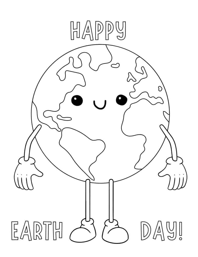 Free printable earth day coloring pages for kids
