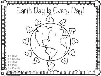 Earth day coloring pag