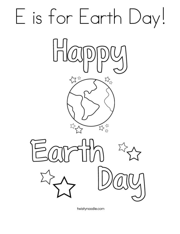 Places for free printable earth day coloring pages