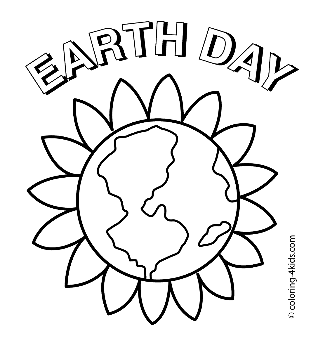 Earth day coloring pages printable for free download