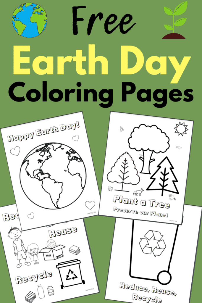 Free earth day coloring sheets