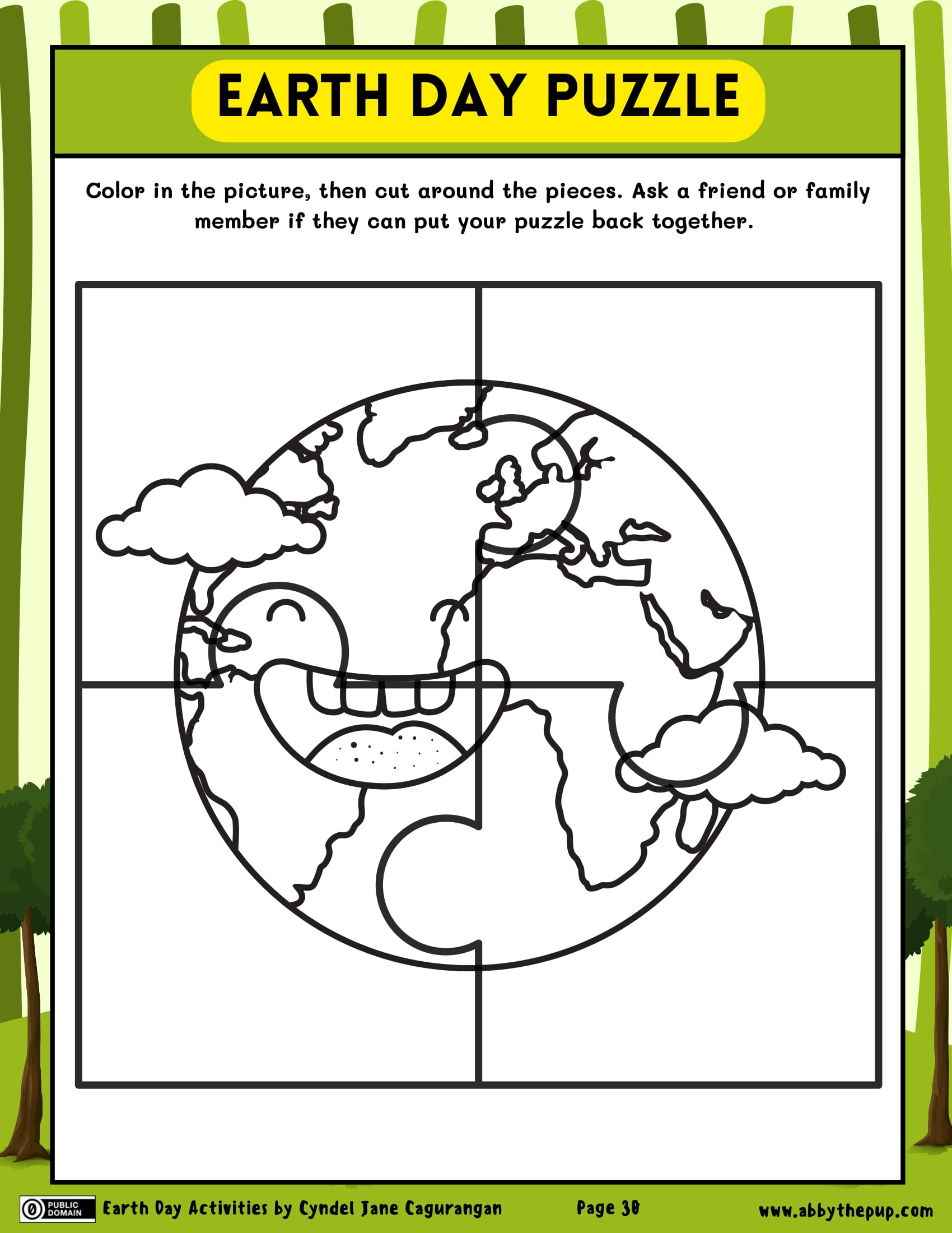 Earth day activities worksheet free printable puzzle games