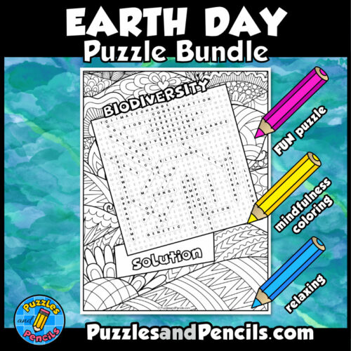 Earth day word search puzzle activity page bundle wordsearch puzzles made by teachers