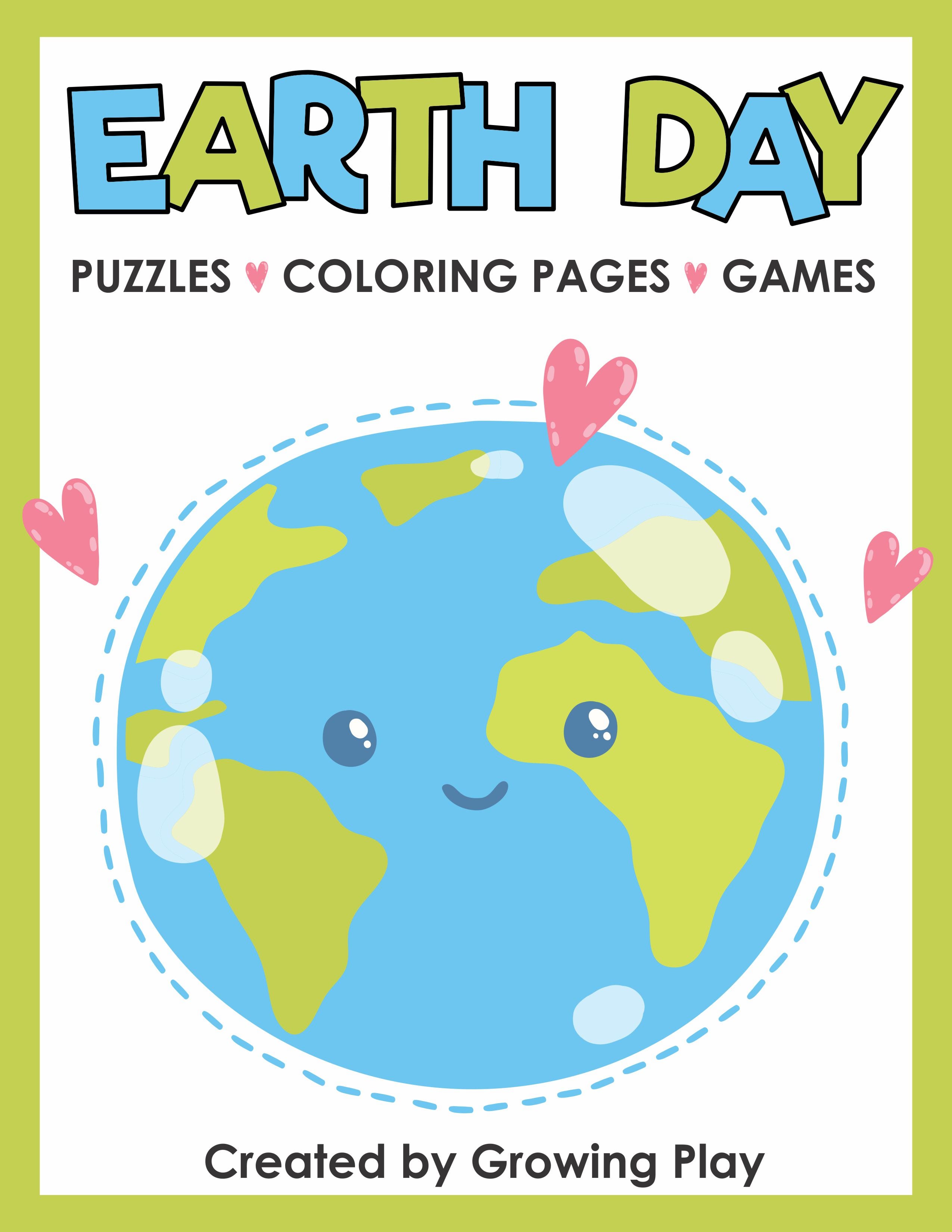 Earth day puzzle packet