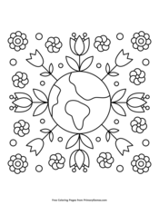 Earth day coloring pages â free printable pdf from