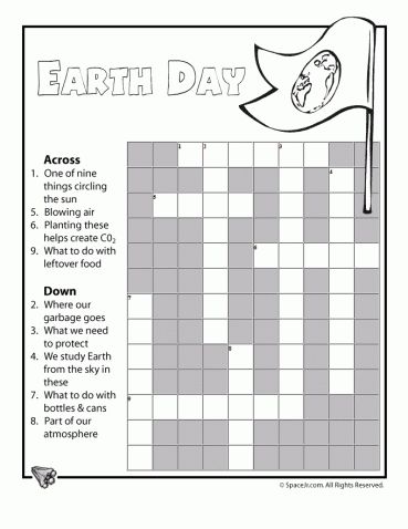 Earth day coloring pages mazes crossword woo jr kids activities childrens publishing earth day coloring pages earth day printable crossword puzzles