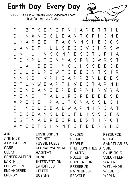 Word search earth day coloring pages earth day worksheets earth day activities