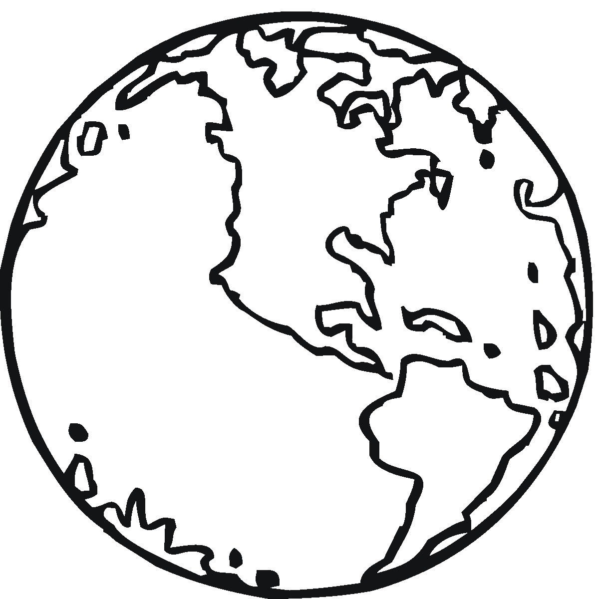 Free printable earth coloring pages for kids