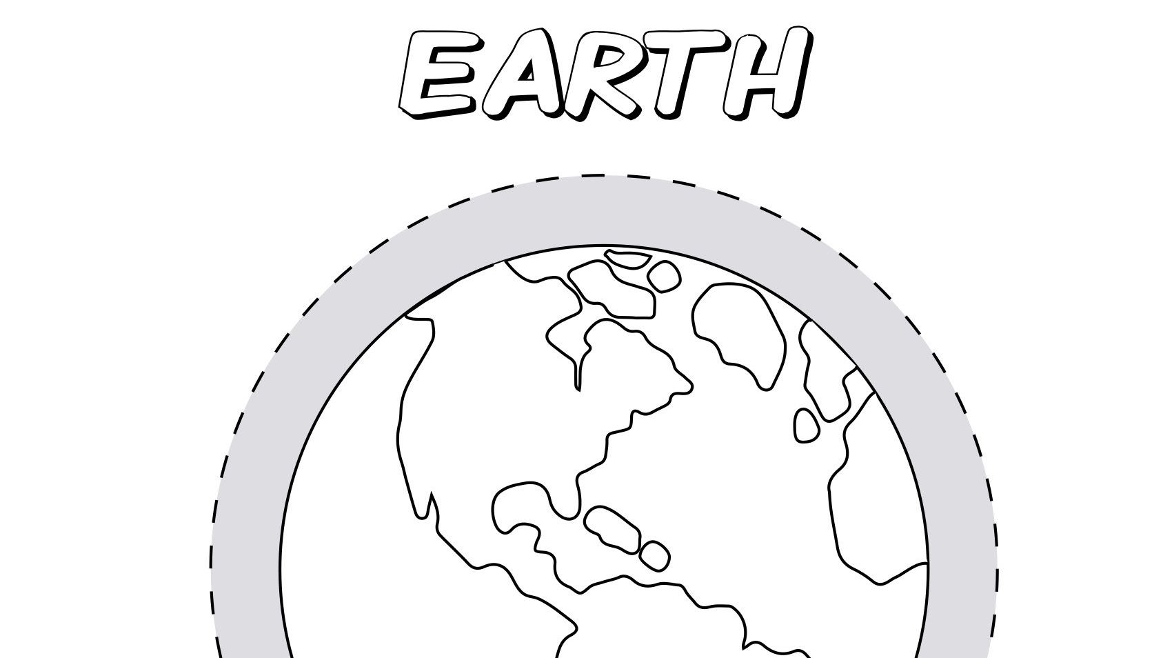 Planet earth coloring page kids coloringâ kids for parents