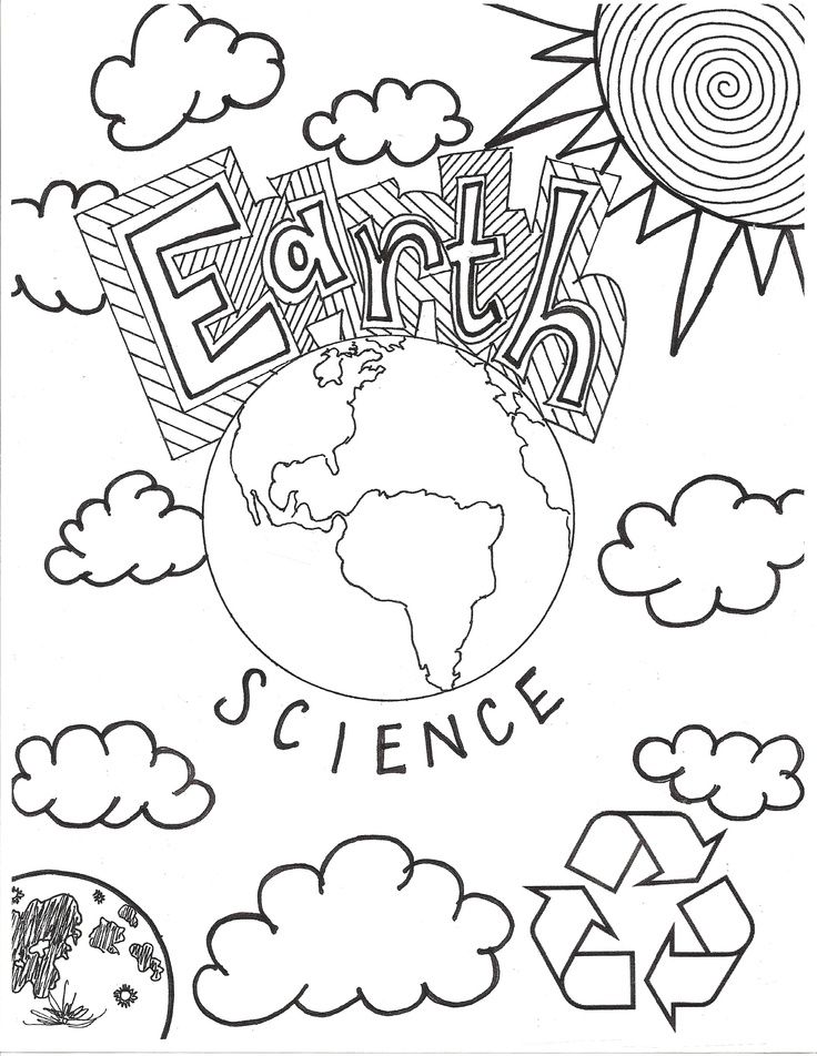 Earth science coloring sheet earth science middle school science journal cover science journal