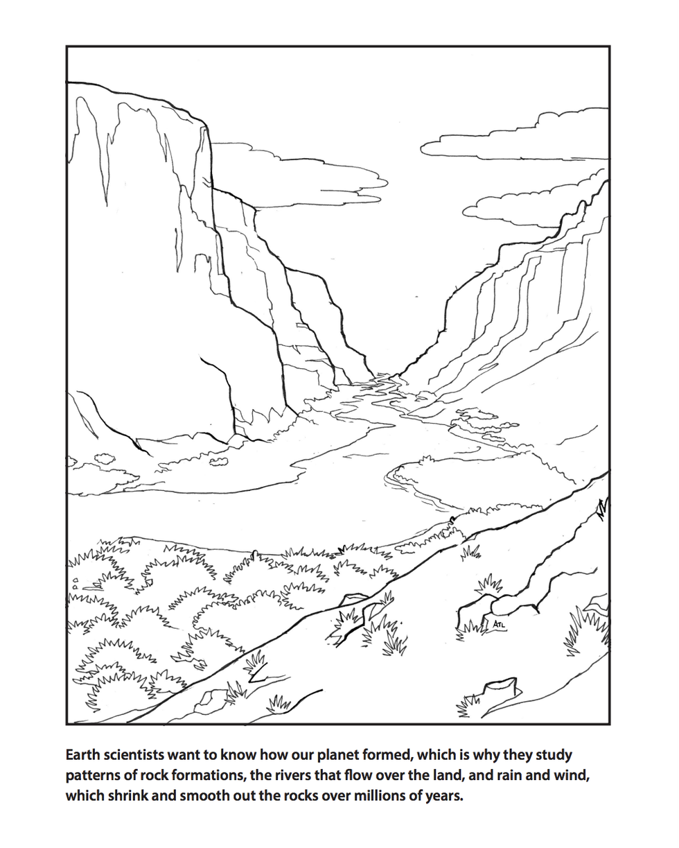 Stay in the lines with these neat science coloring pages