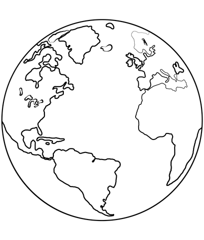 Earth coloring page free printable coloring pages