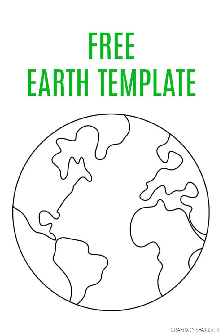 Earth template free printable pdf