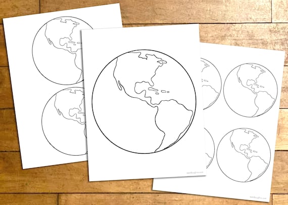 Printable earth templates earth day craft homeschool teaching resources kids coloring pages