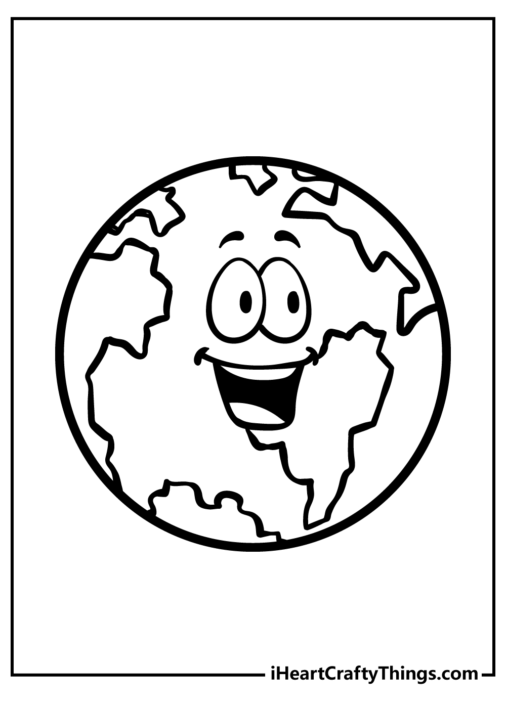 Earth coloring pages free printables