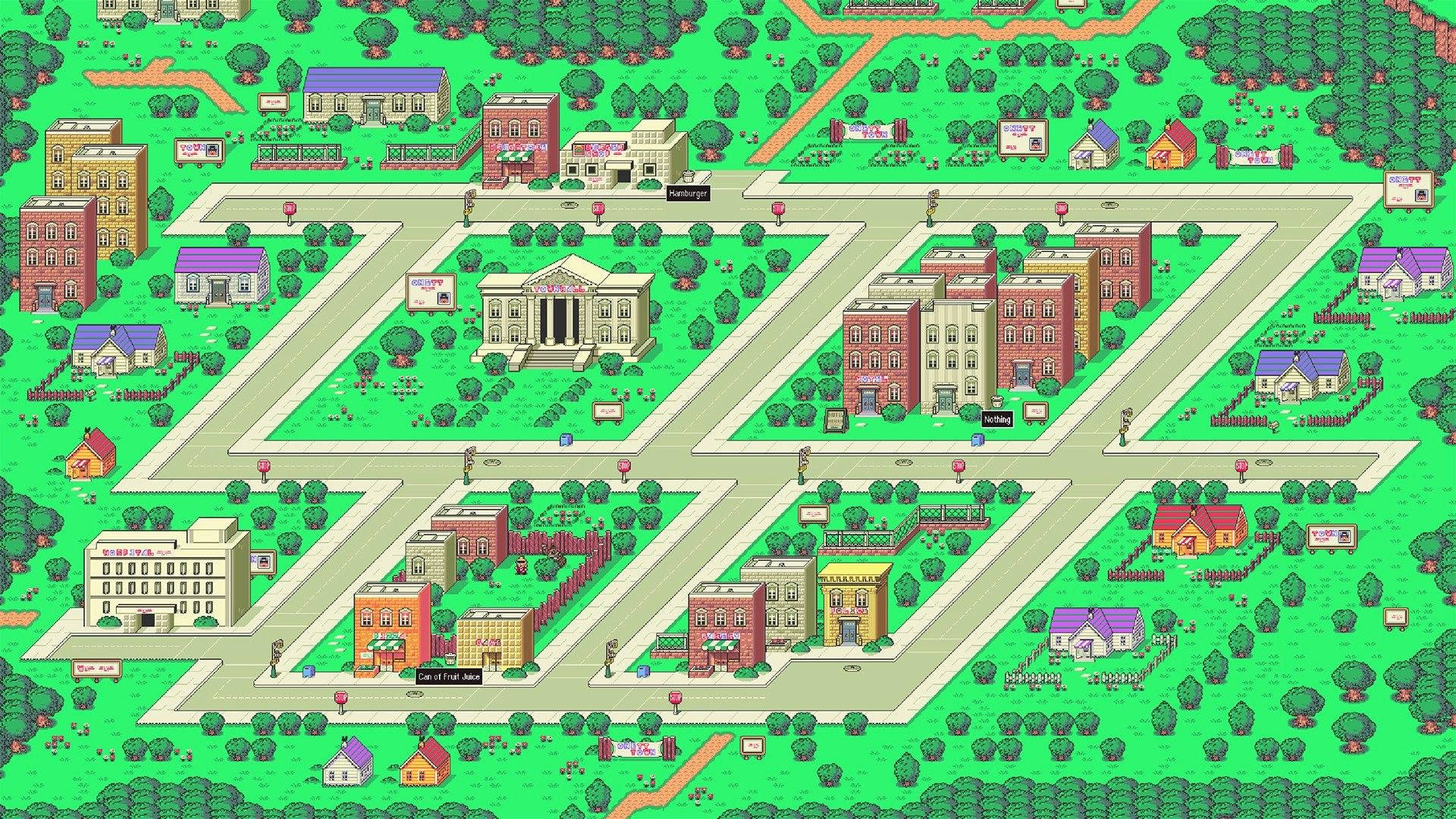 Download wide range city landscape in earthbound wallpaper