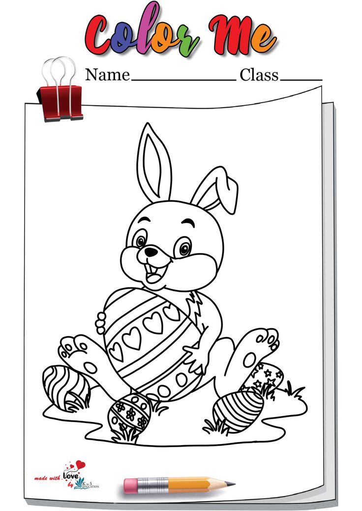 Easter bunny colorg page free download check more at httpsktoeducationeaster