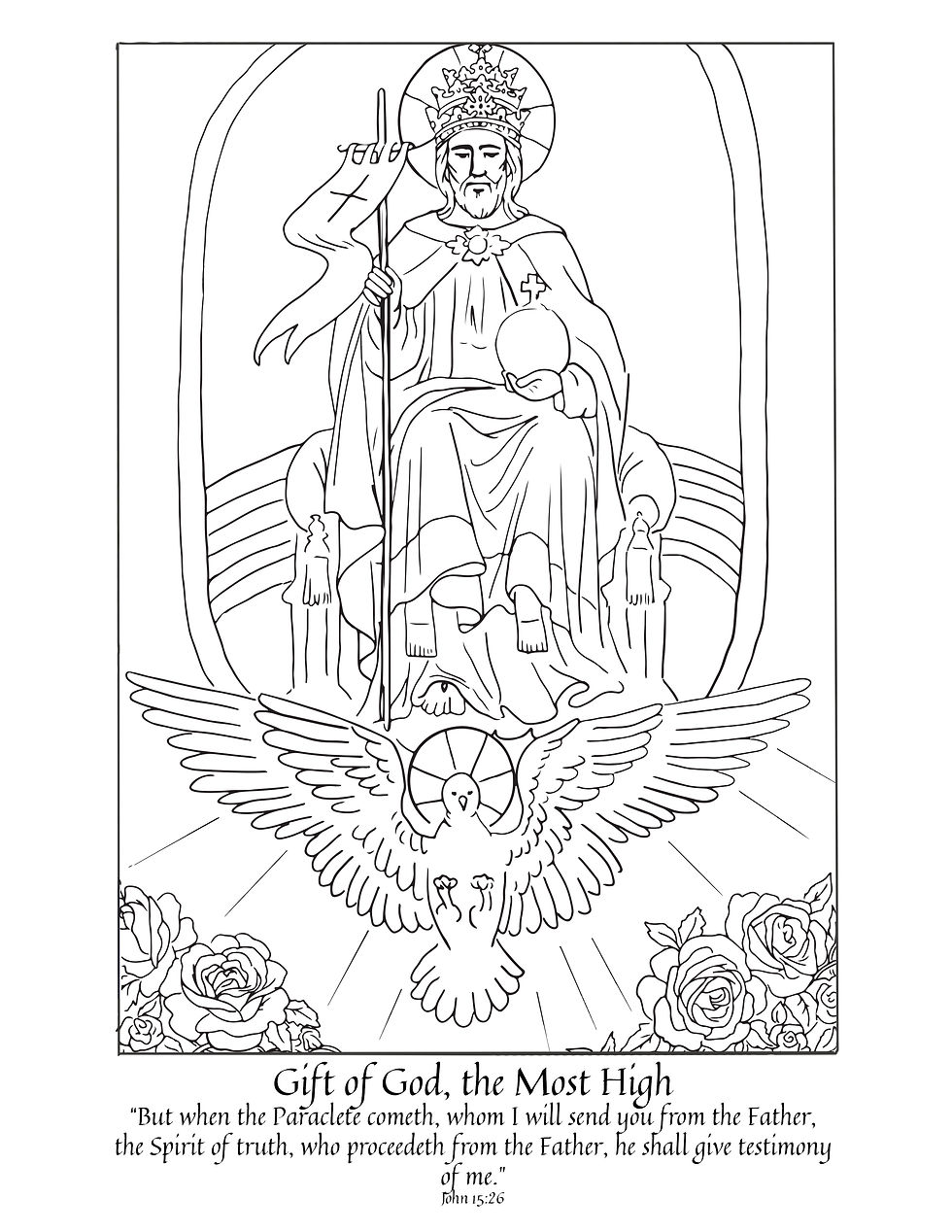 Easter coloring page set liturgy of the home