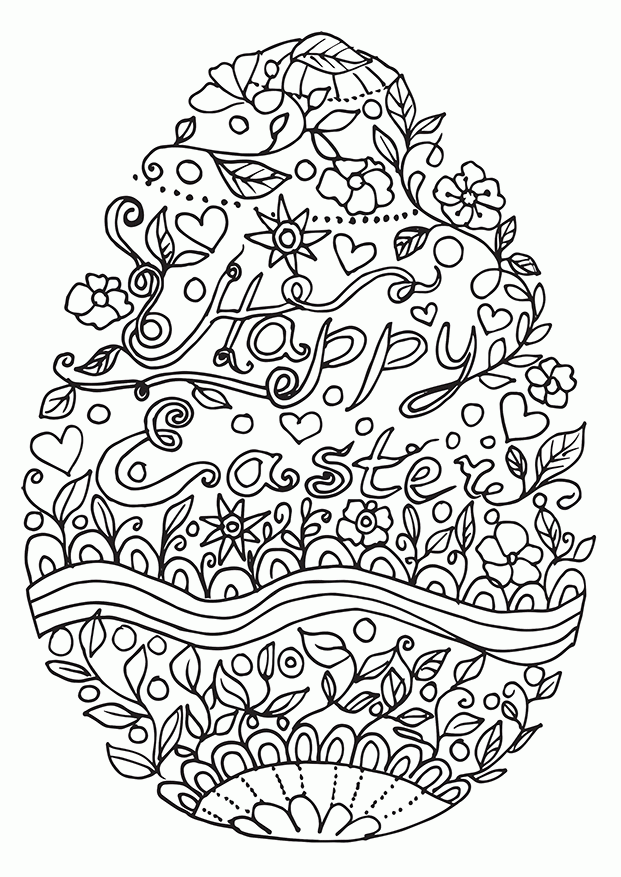 Easter coloring pages for adults