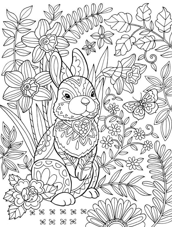 Easter coloring pages for adults