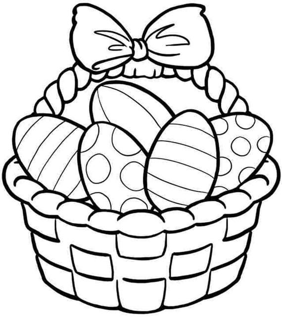 Amazing easter basket coloring pages ur break