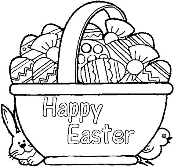 Amazing easter basket coloring pages ur break