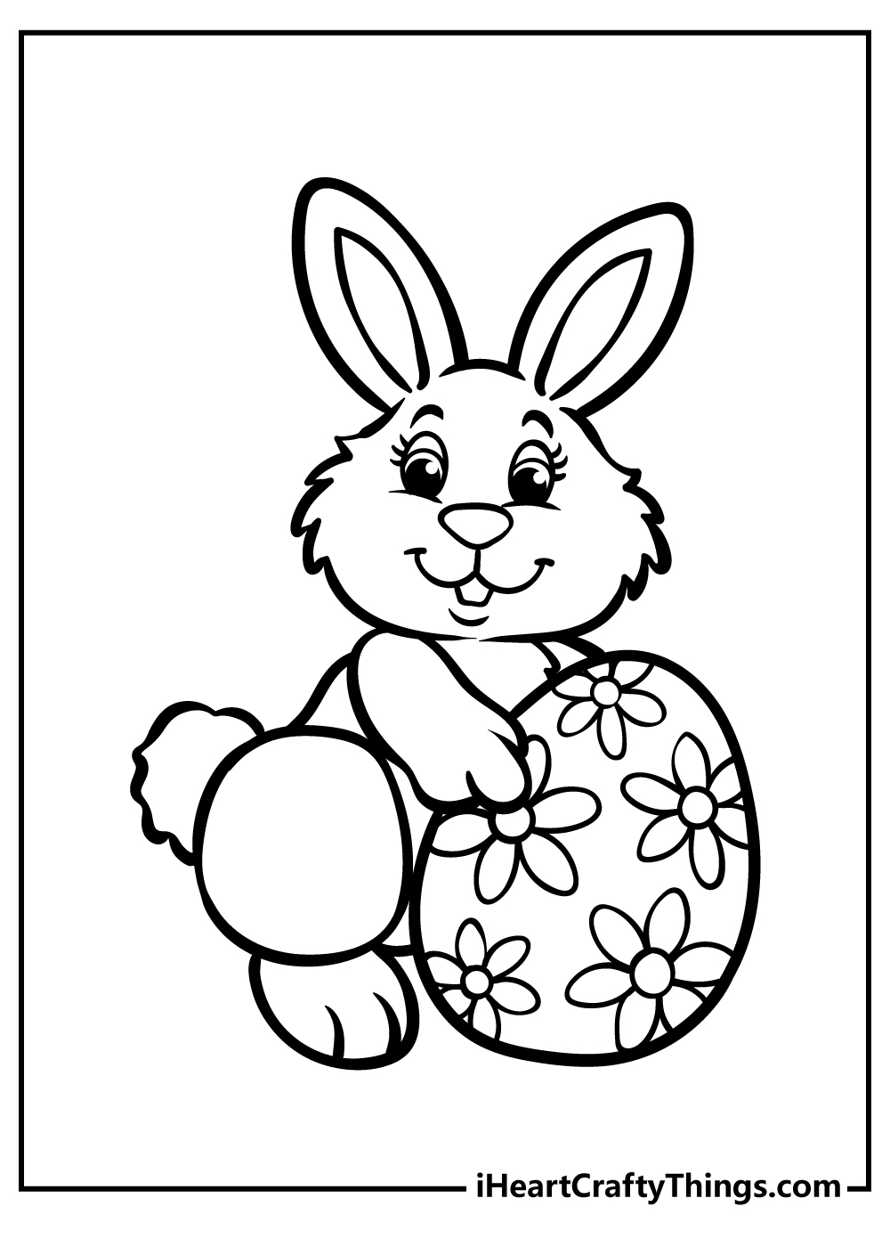 Easter bunny coloring pages free printables