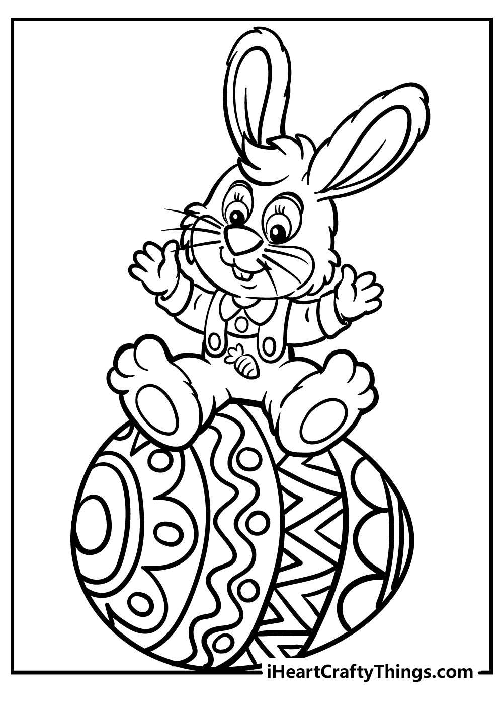 Easter bunny coloring pages free printables