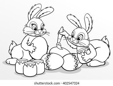 Easter bunny colouring page åçãåºåç çãd çäåçéå