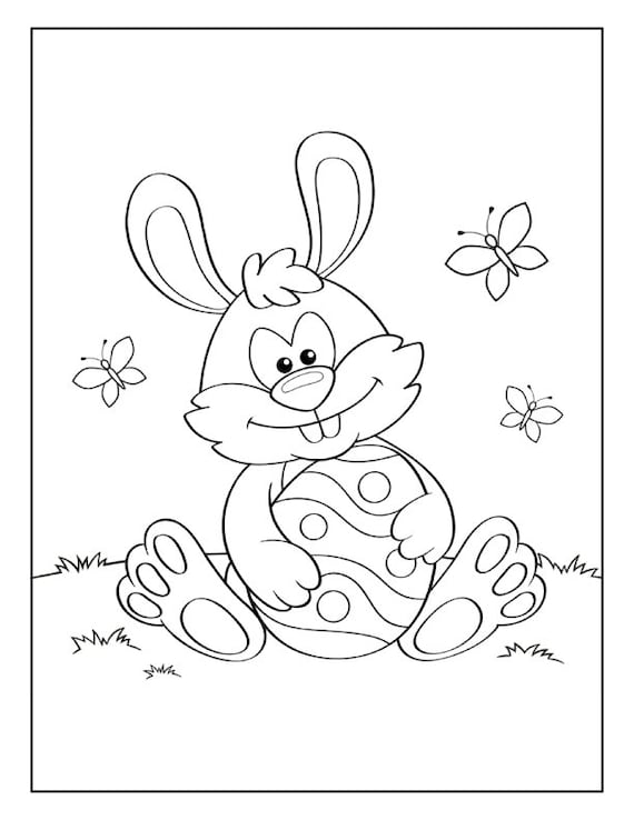 Easter coloring pages happy easter printable pdf coloring pages for kids easter gift ideas