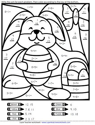 Easter worksheets puzzles crafts printables fun math worksheets math coloring worksheets easter math worksheets