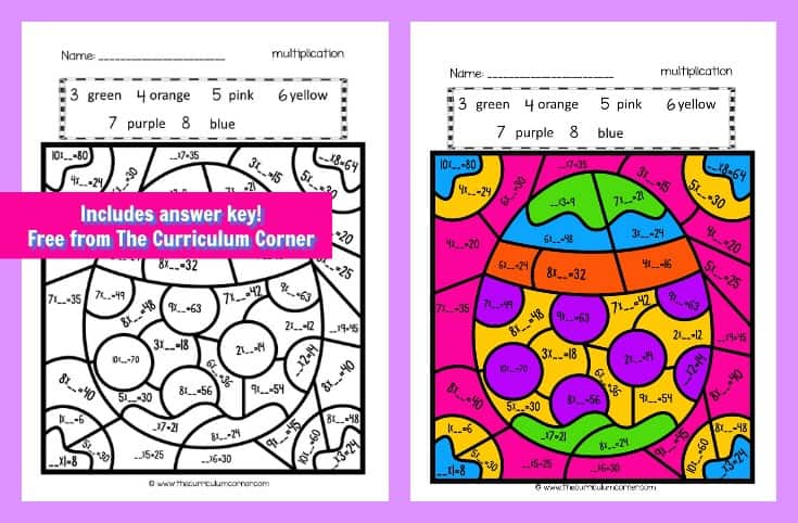 Easter color key multiplication