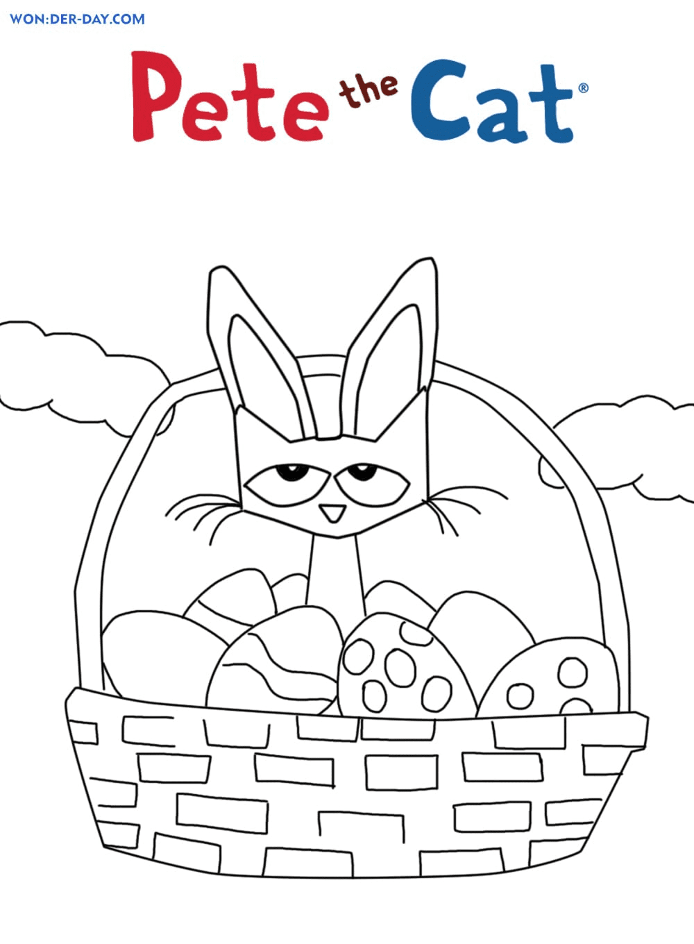 Pete the cat coloring pages printable for free download