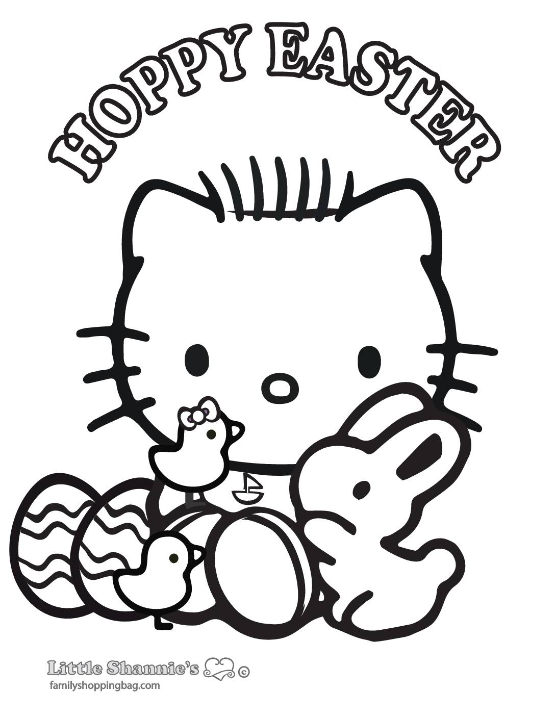 Coloring page easter