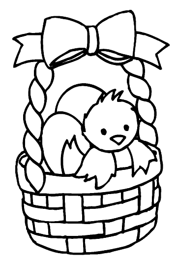 Easter chick coloring pages printable for free download