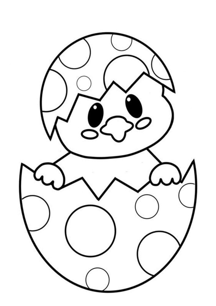 Free easy to print easter coloring pages