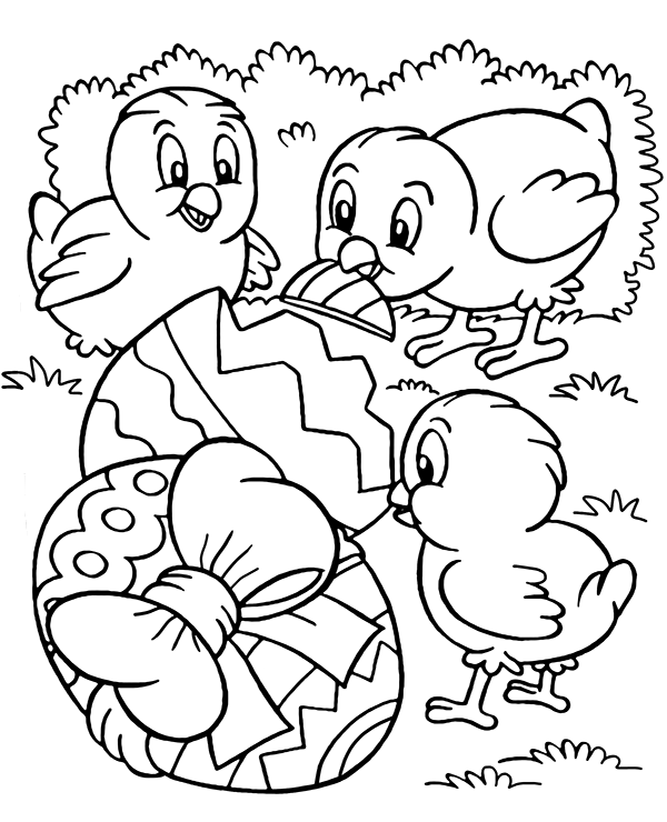 Free easter coloring page to print