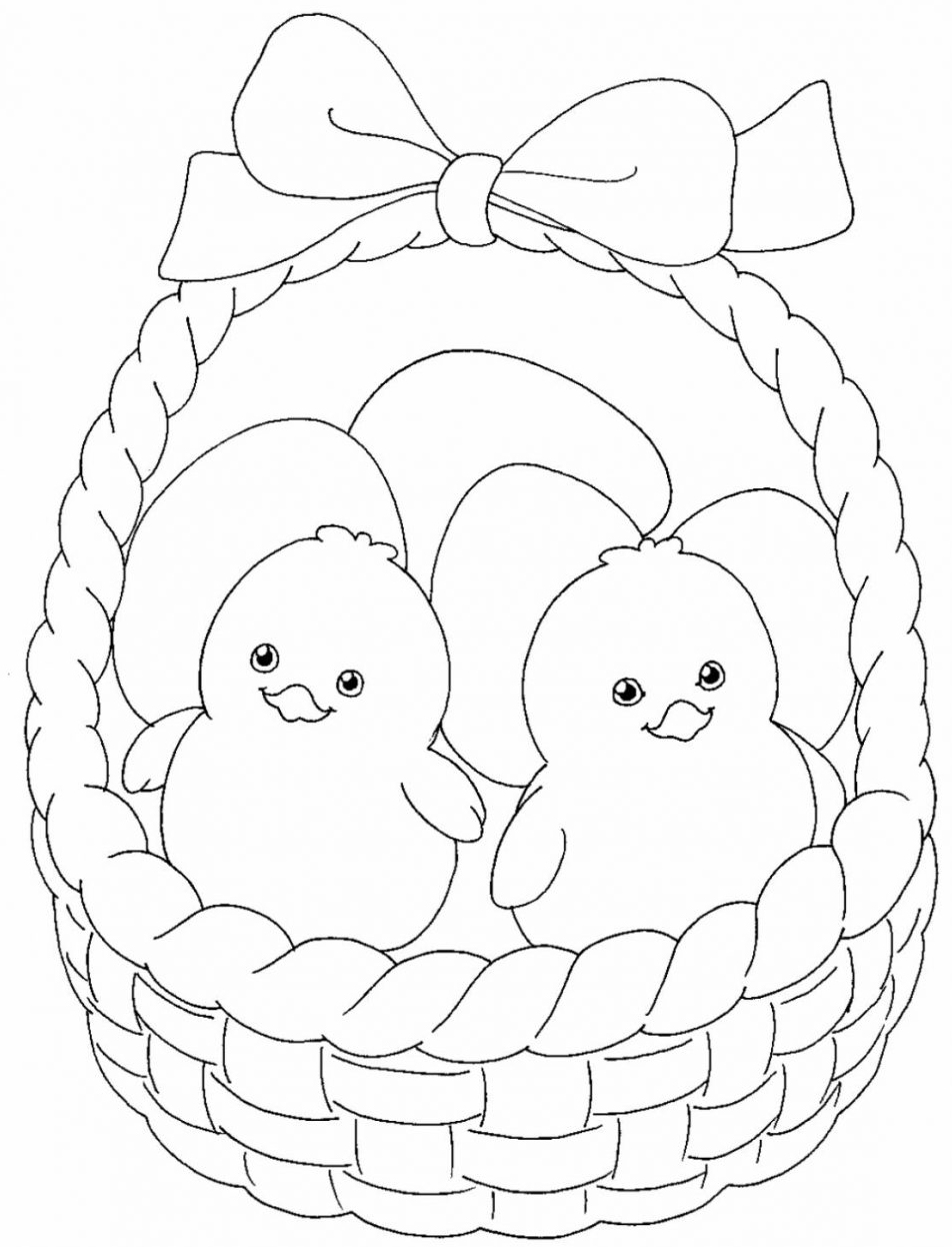 Chick coloring page