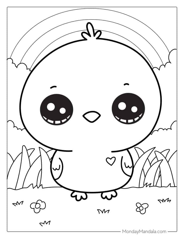 Chicken coloring pages free pdf printables