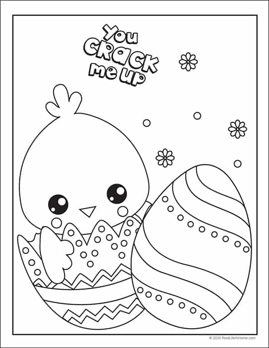 Free easter coloring pages printable set with bunnies chicks and eggs