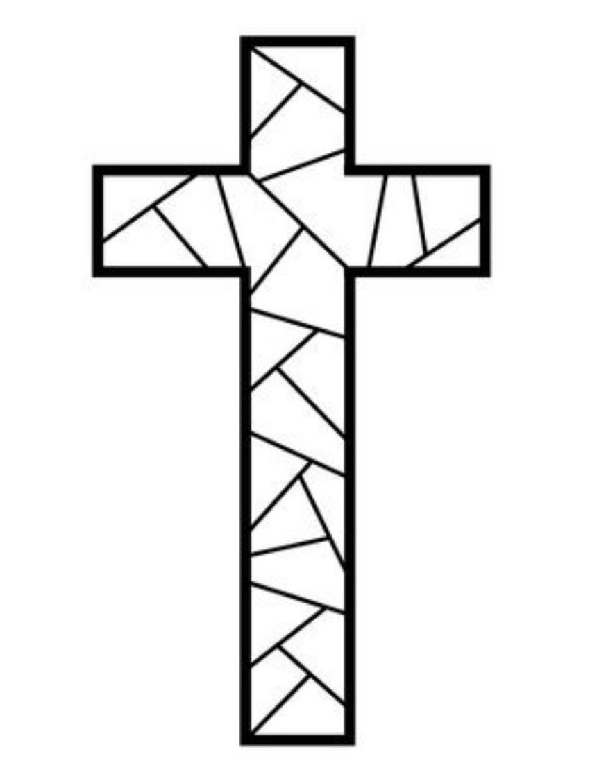 Free printable cross coloring pages cross coloring page easter coloring pages cross printable