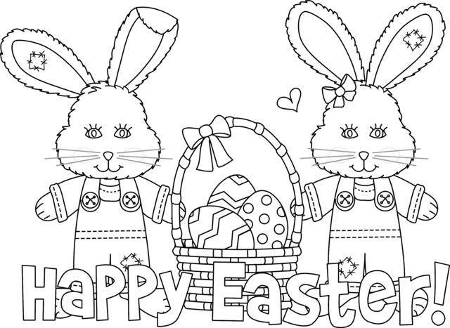 Happy easter coloring pages wwwgreatestcoloringbook bunny coloring pages easter coloring pages easter coloring sheets