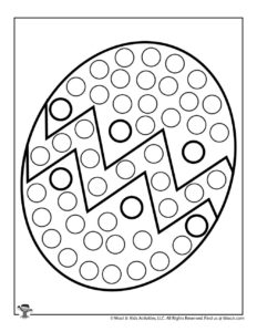 Easter dot coloring pages woo jr kids activities childrens publishing