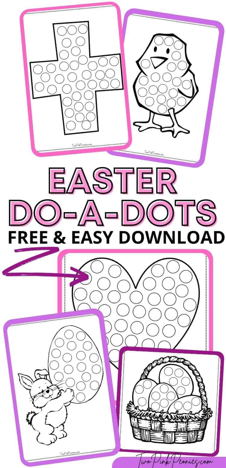 Easter dot marker printables totally free instant download