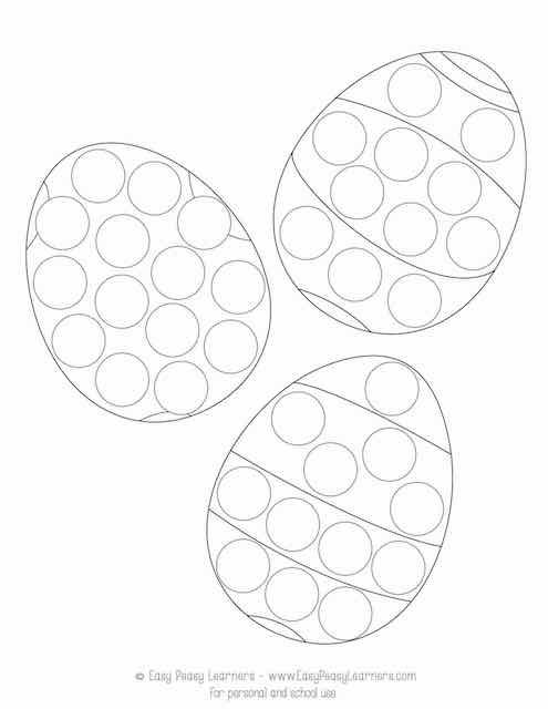 Free easter do a dot printables free easter coloring pages easter coloring pages easter printables free